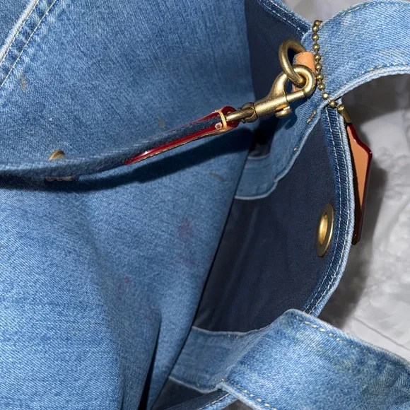 Coach Denim Blue Tote Bag - Picture 10 of 15